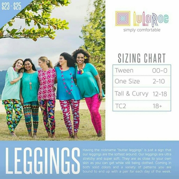 LULAROE MACAROON OS LEGGINGS - Picture 4 of 4